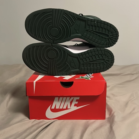 Nike dunk highs spartan green size 12 - Picture 5 of 13